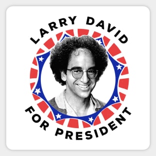 Larry David For President - Original Retro Design Sticker